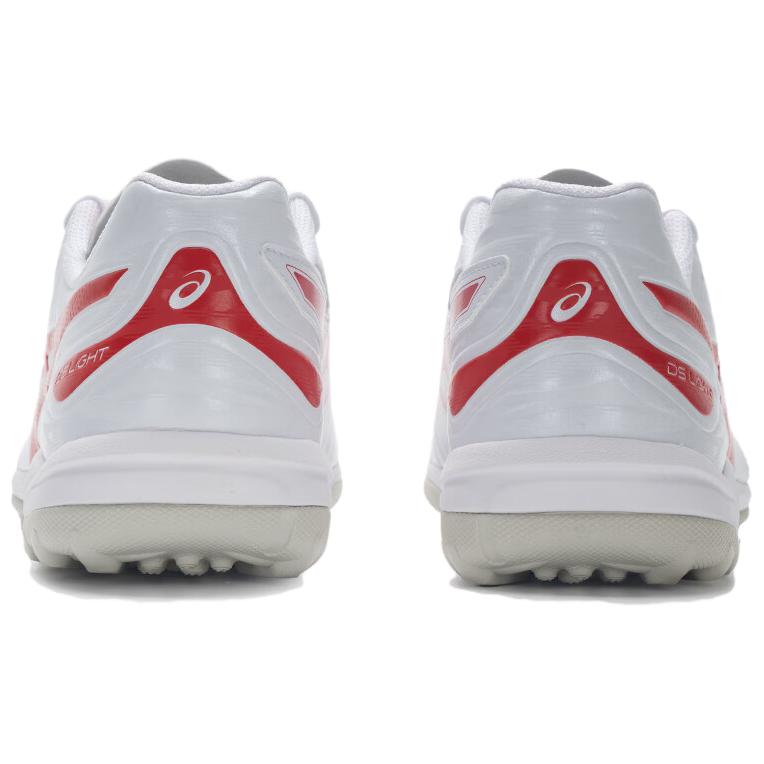 ASICS TF Turf Artificial Turf Abrasion Resistant Soccer Shoes Men's White Red Casual 1103A112-103