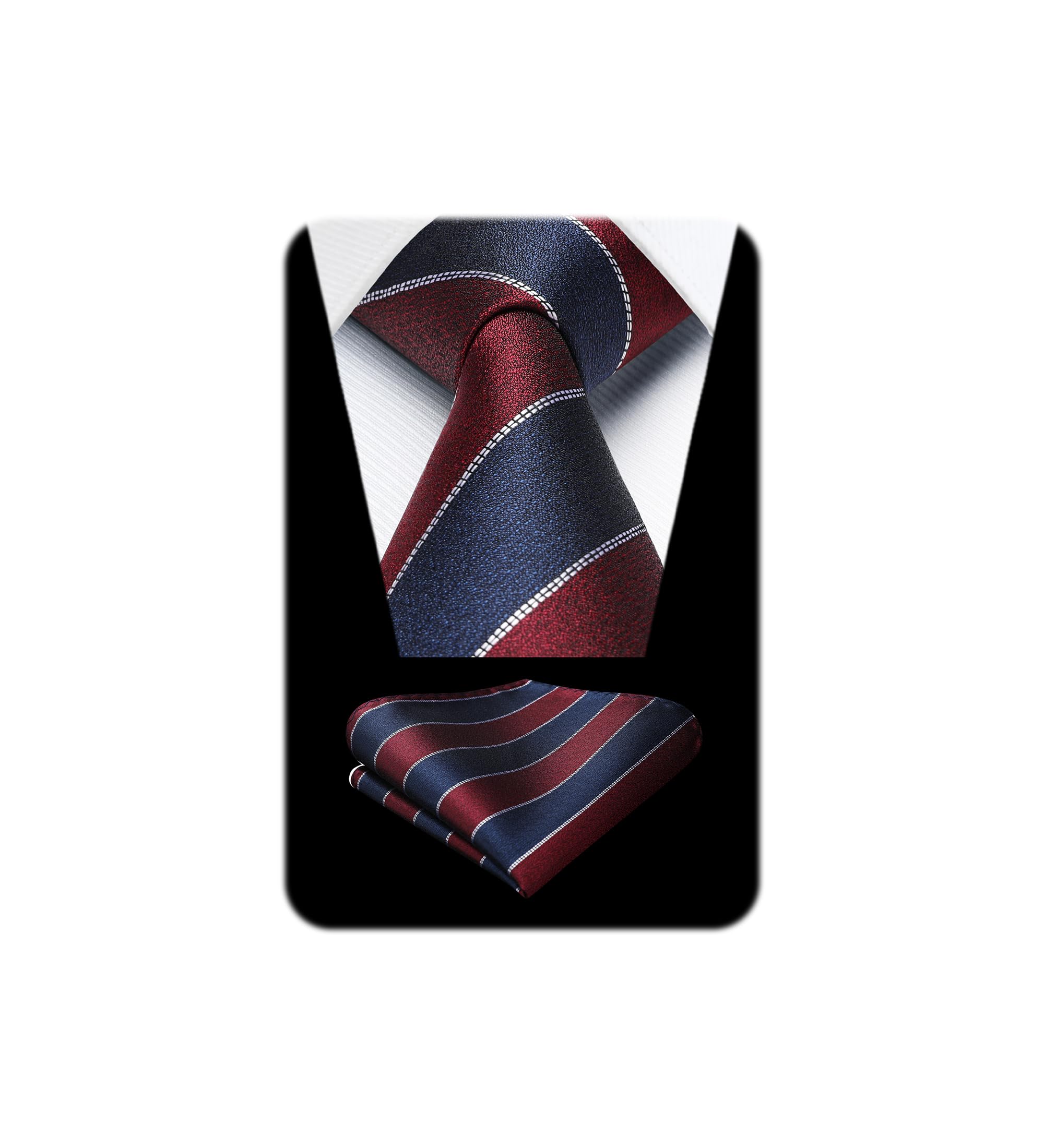 

Красный галстук деловой галстук главный набор Fomal темно-синий ремешок узор работа вход выпускной подарок бренд [HISDERN] мужской свадьба, охота, интервью,