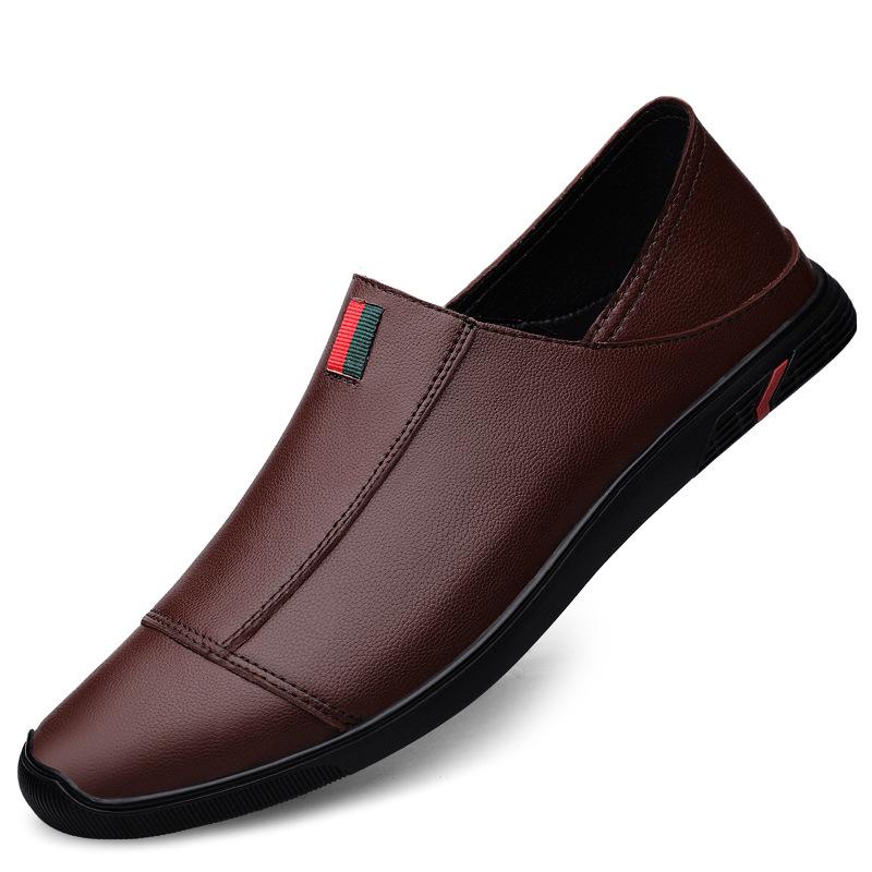 

Мужская кожаная обувь деловая повседневная обувь на одной педали модная маленькая кожаная обувь модная обувь 45