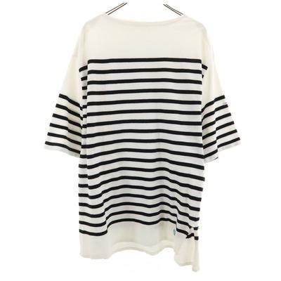 Fransa'da Üretildi Kenar Desenli 7 dakika kol Kayık yaka Büyük siluet Kesim Kadın Kullanılmış