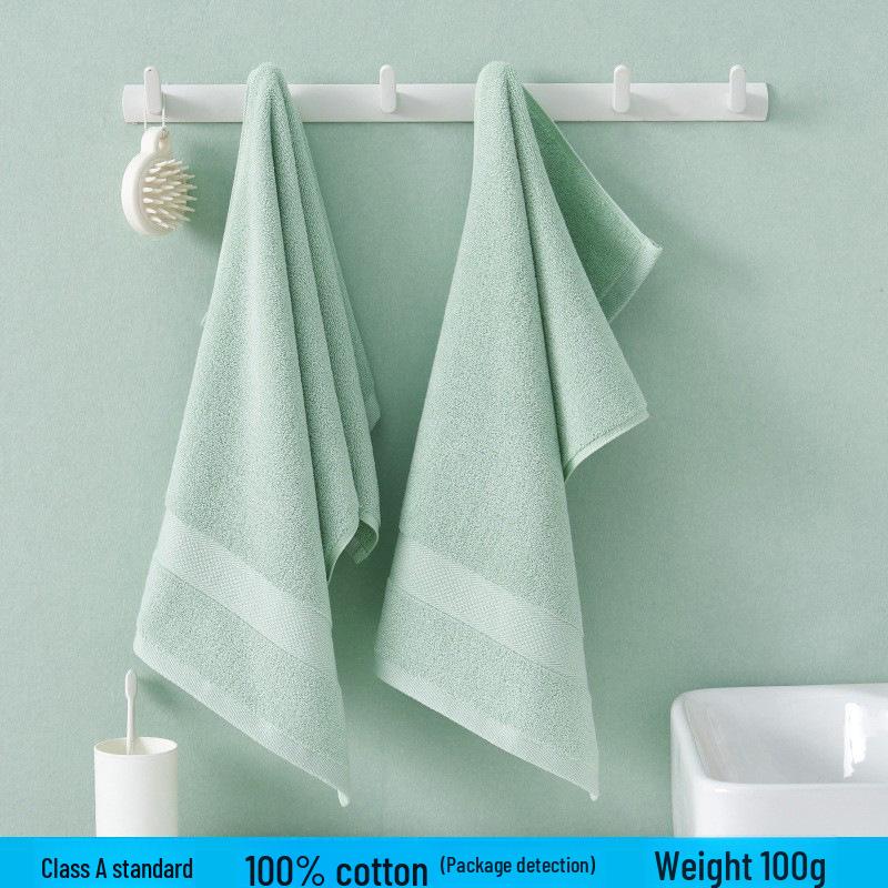 Thickened Absorbent Pure Cotton Bath Towel for Household and Face Wash