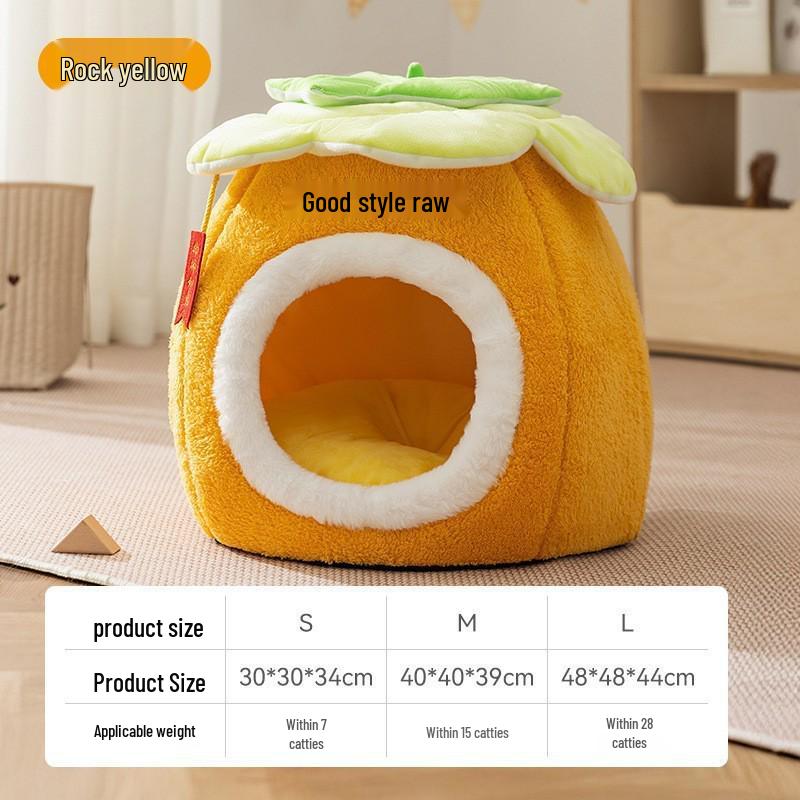 Cross-Border Dog Bed: Cozy Autumn/Winter Nest for Small Dogs & Cats