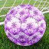 1PC Purple Web Hearts Soccer Ball Size 5 Football Machine Sewn Indoor/Outdoor Universal Football Gift W15