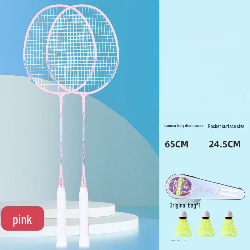 

YTYIN Adult Badminton Racket Set with 3 Balls and Bag