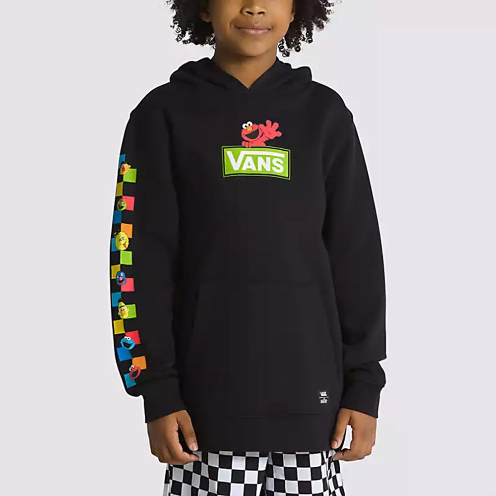 Vans Sesamstraße Muster Bedruckter Hoodie Kinder Hoodies VN00087SBLK