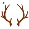 Simulation Antlers Headwear Headband Flocking Artificial Sika Deer Antlers DIY Christmas Party Supplies Halloween Props