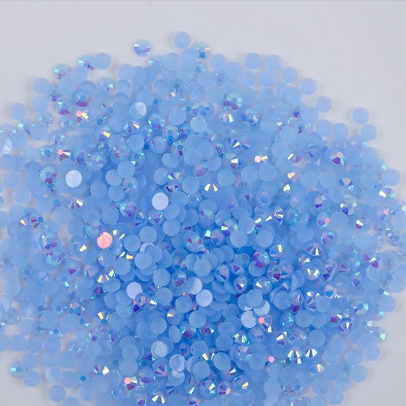 of High-quality Flat Bottomed Resin Diamond Nail Polish Diamond Color DIY Jelly AB 14 Cut Surface Sticking Rhinestone