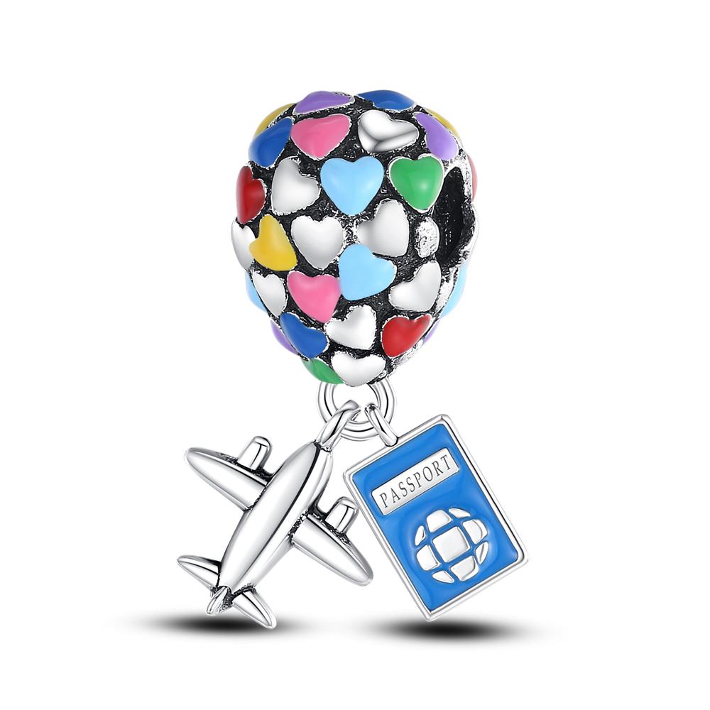 Colored Balloons Shape Pendant Charm Beads Fits Bracelet Bangle Necklace Women Luxury Diy Fine Dangle Bead Jewelry Gift New