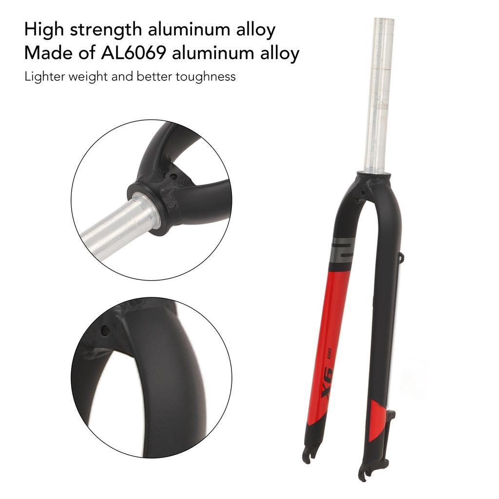 Bike Front Fork Aluminium Alloy Straight Tube     Fork for Mountain Bike