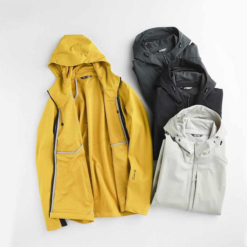Hooded men's trench coat spring and autumn new fashion casual jacket loose haute couture outdoor hiking suit