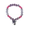 Sweet Crystal Beaded Bracelet Butterfly Pendant Handchain for Women Fashionable Friendship Wristchain Wrist Jewelry