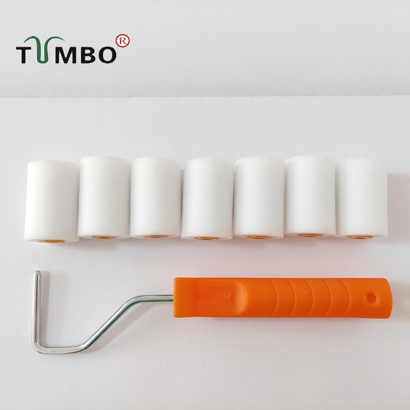 2-Inch Oil-Based Sponge Roller Brush for Walls & Corners, Shed-Free & Solvent Resistant