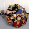 One Piece Crew Automatischer, windfester Faltregenschirm, kompakter Reiseregenschirm für alle Anlässe, tragbarer Cartoon-Regenschirm a0823055