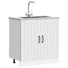 VidaXL Washbasin Base Cabinet Lucca White Engineered Wood, Kitchen Base Cabinet, Kitchen Drawer Base Cabinet, Cabinet 853687