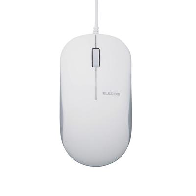 ELECOM Wytrzymała USB Optyczna Przewodowa 3 Zgodna z EU RoHS Dla Korporacyjna Biała Mysz, Mysz, Przyciski, Dyrektywa, Użycie, M-K7URWH/RS