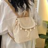 Ethnic Wind Straw Woven Bag Spring and Summer Woven Backpack Large Capacity Leisure Lightweight Travel Backpack