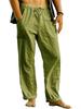 2022 Men's Linen Yoga Beach Pants: Casual Summer, Loose Fit, Drawstring Waist, with Pockets