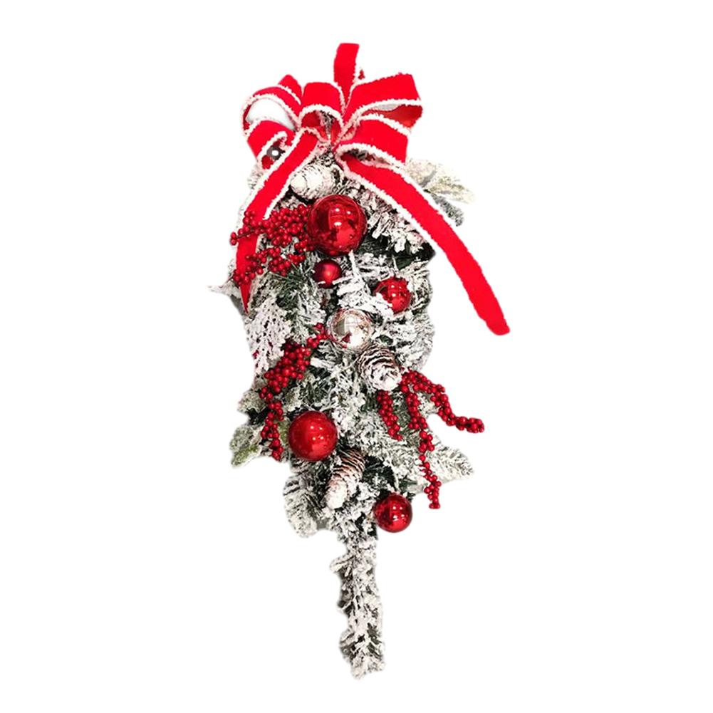 

Christmas Holiday Art Wreath Multifunctional Simulation Wreath Artificial Decorative Festival Theme for Door Window Fireplace