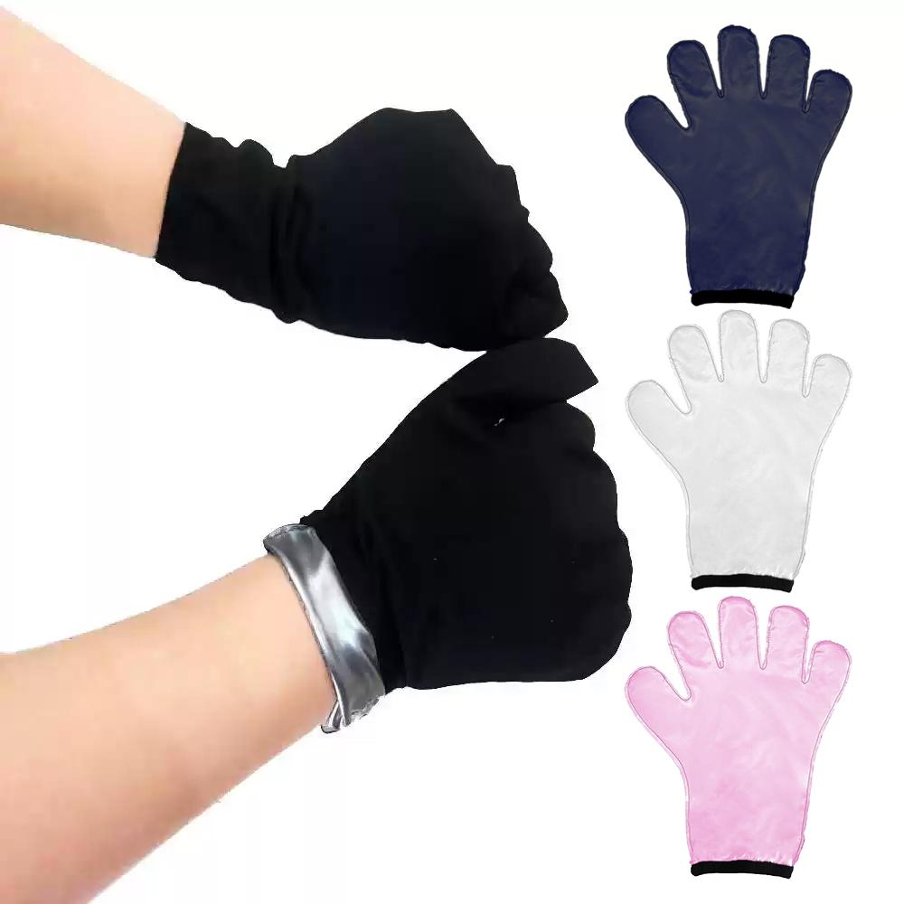 1Pair Sauna Gloves & Socks, Shower Reusable Workout Sweat Gloves for Home Bathing Sports Women Men Steam Room for Dry Hand Foot