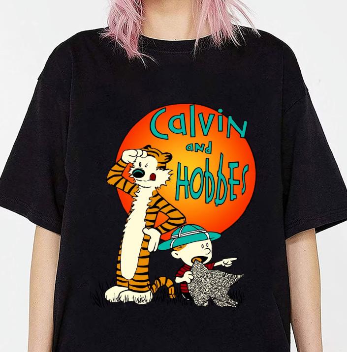 

Calvin And Hobbes Unisex Cotton Tshirt Funny Gift VN1705 Unisex T-Shirt L