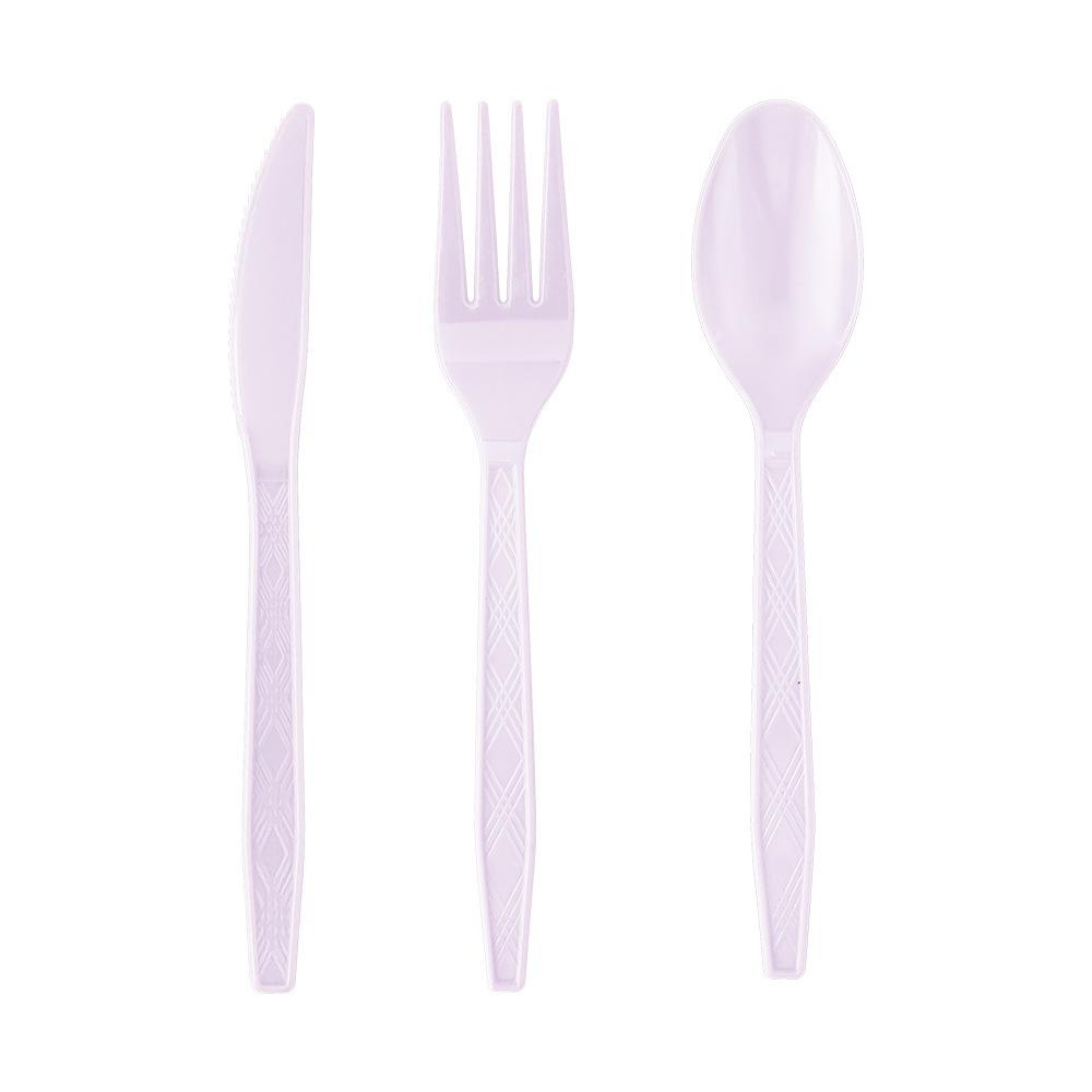 Spot Solid Color Series Tableware Set Taro Purple Paper Plate Paper Cup Paper Towel Tablecloth Disposable Party Supplies