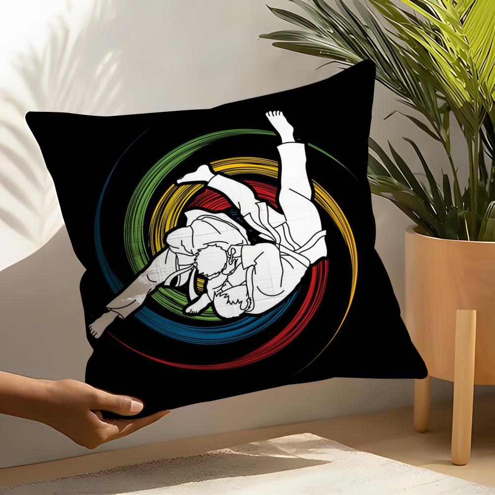 Sports Judo Martial Arts Pillow Case Home Living Room Decoration Linen Pillow Cases Cushion Cover
