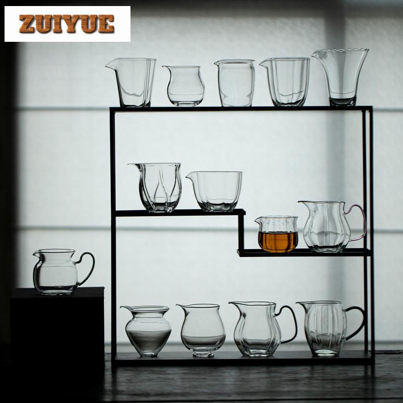 High Borosilicate Glass Thickened Tea Pitcher Tea Divider Cha Hai Dispenser Justice Cup Fair Mug Teaware Decoration Accessories