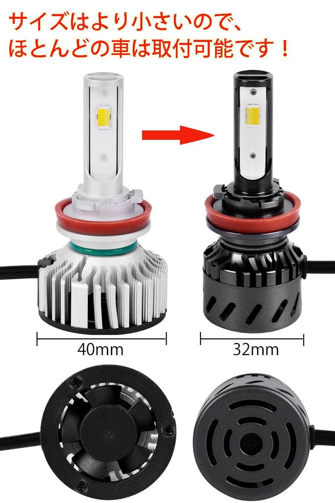 LED Fog Lamps H11 H8 H9 H16 Temperature Switching Integrated Type POOPEE Headlights for DC12V Cars 28W Light Emission Switching (Japanese Cars)