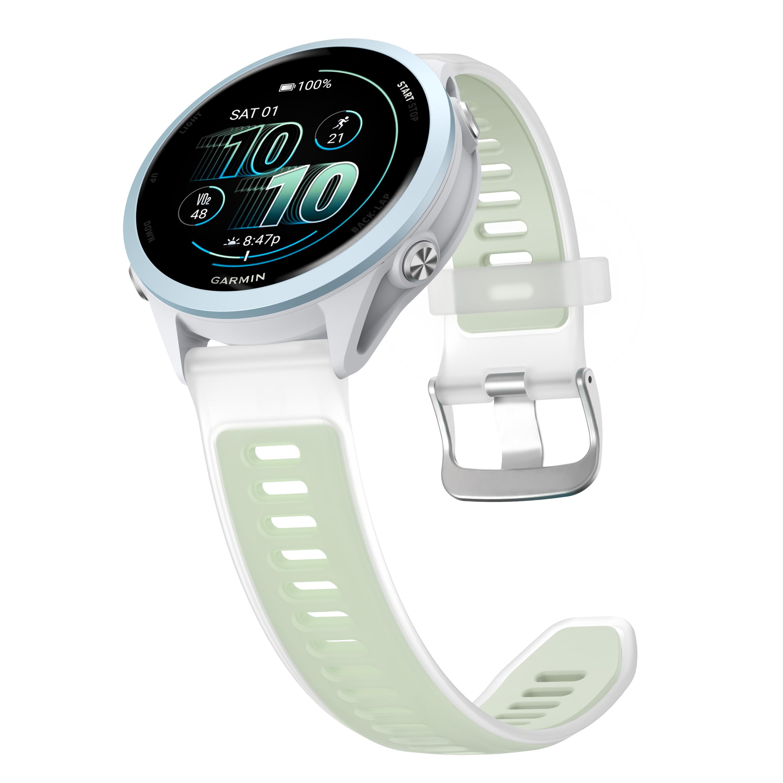 

22мм 20мм 18мм Напівпрозорий силіконовий ремінець для Garmin Forerunner 570 265 255 165 265S Vivoactive 6 5 4 4S/Venu 3S 3 2 Plus 18mm світло-зелений колір