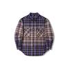 Li Ning X PLEASURES Shirts Men's Black Ultraviolet Plaid Set Pointed Collar Moderate Other ASHT523-1