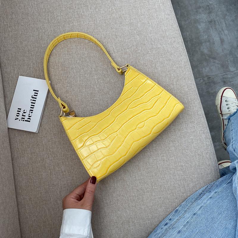 Retro Casual Kadın Tote Omuz Çantaları Kadın Deri Düz Renk Çanta Moda Çanta için