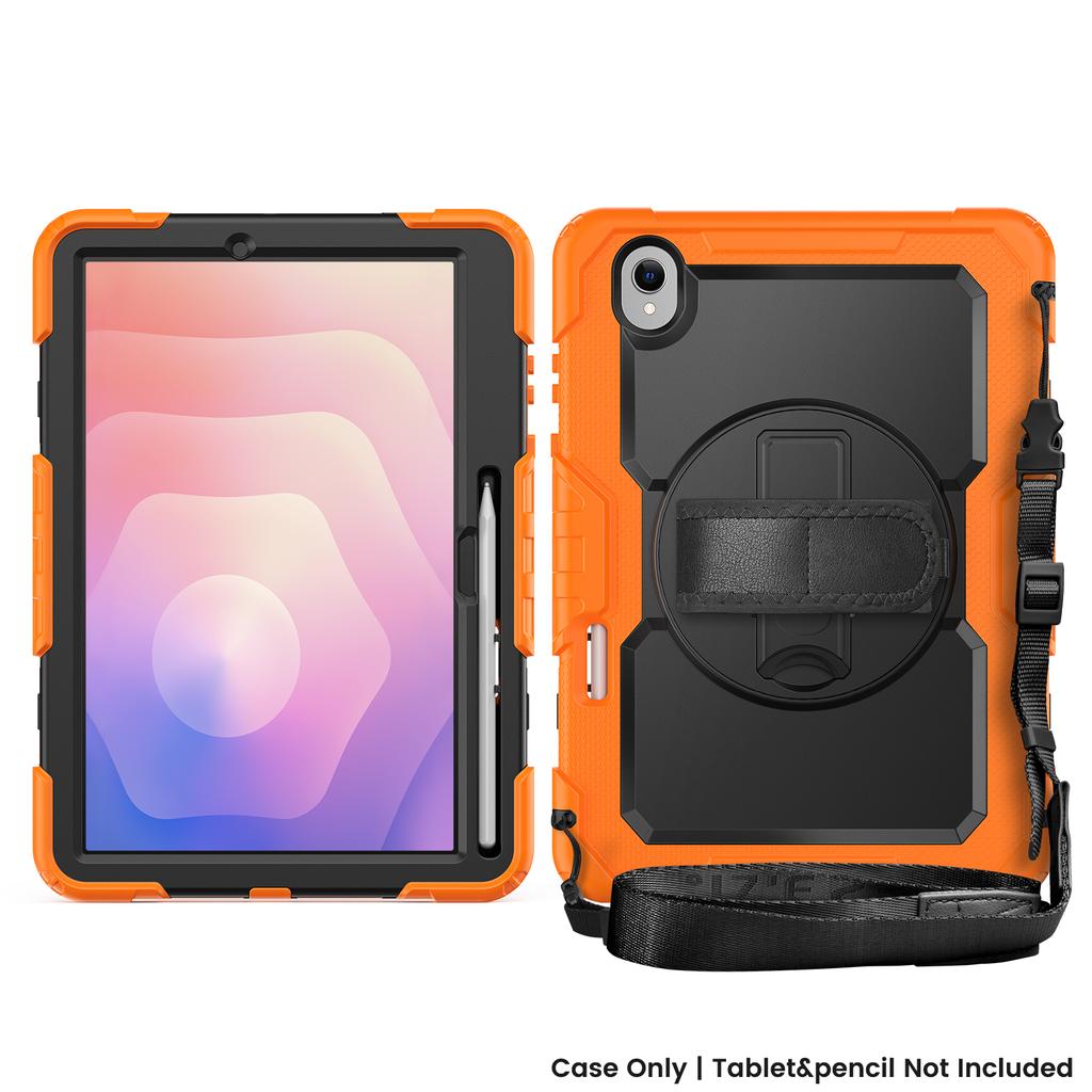 Hybrid Armor Stand Case for Samsung Galaxy Tab S11 2025 11.0 Inch SM-X730 SM-X736 SM-X736B with Screen Protector Rotating Cover
