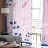 Foglie di Piante Astratte Fiori Rosa Piume Tende in Tulle per Finestra per Soggiorno Camera da Letto Hotel Decorazione di Lusso Tende Trasparenti