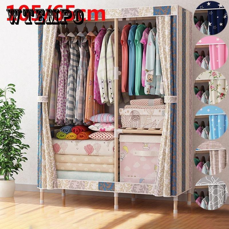 Armario de madera maciza de 105/65 cm de largo para el hogar, estilo clásico, armario de almacenamiento para dormitorio, perchero
