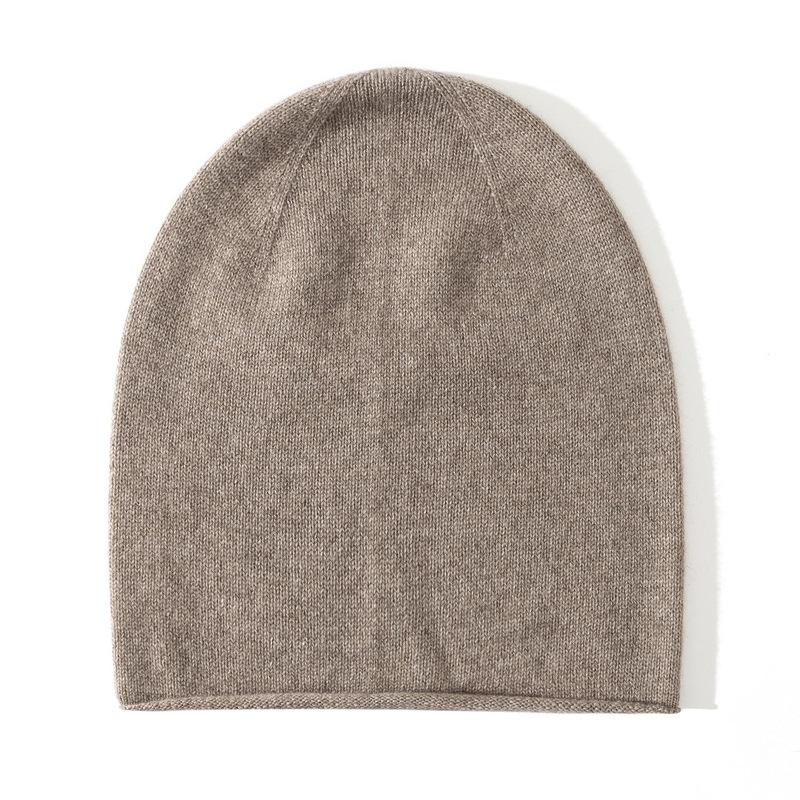 Curled Edge Cold Hat Autumn and Winter M * X Pile Pile Hat Men's Hat Women's Hat Pure Cashmere Knitted Hat