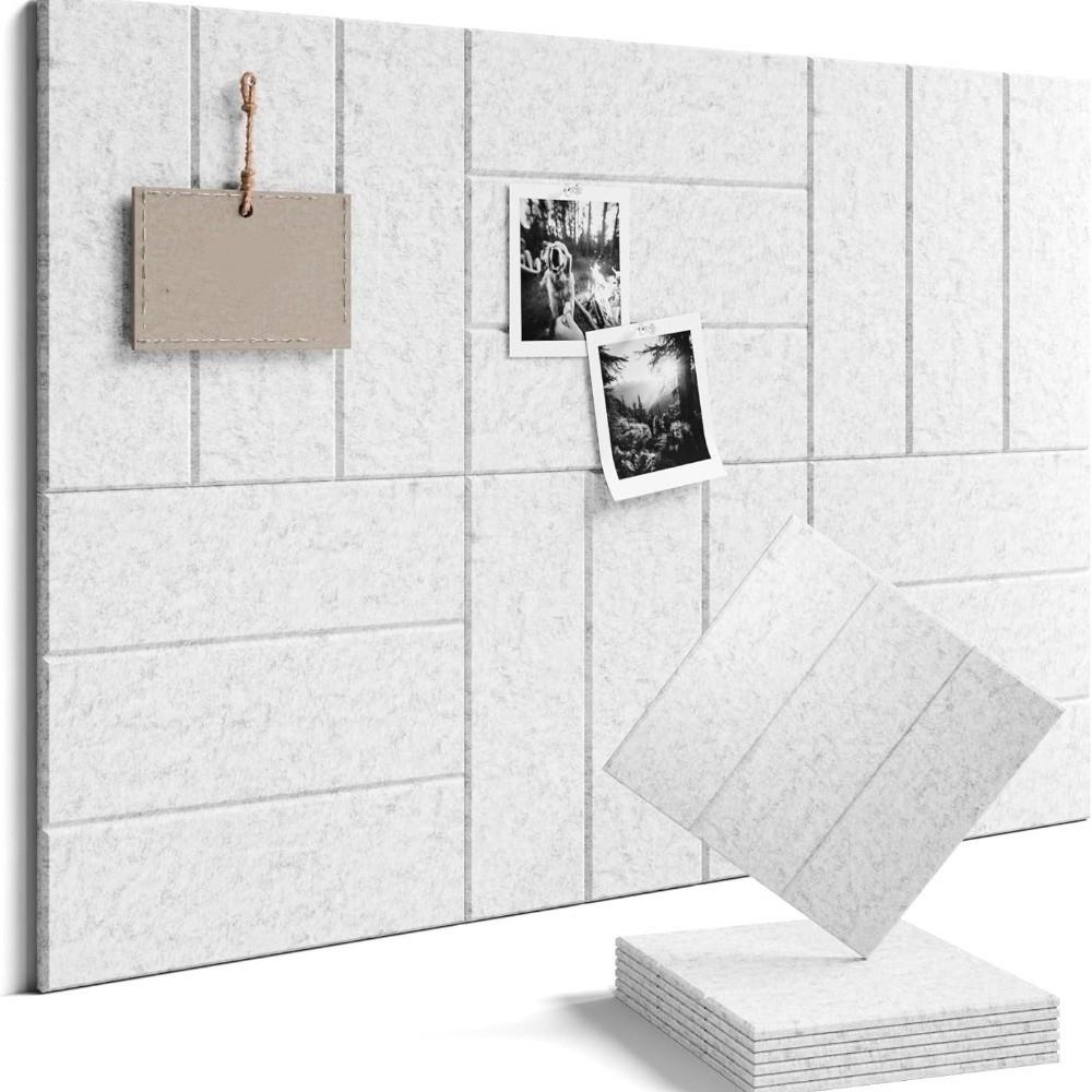 Self Adhesive Felt Acoustic Panels Vertical Stripe Memo Board Pinboard Tiles Dart Pads