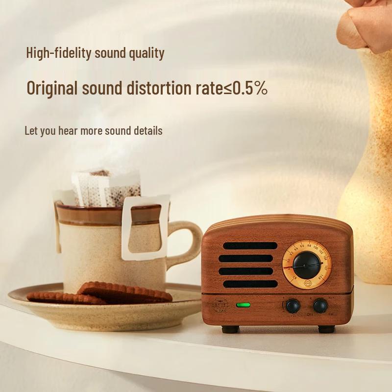 Mao Wang MW-2 Vintage Wooden Portable Bluetooth Speaker (CN Version)