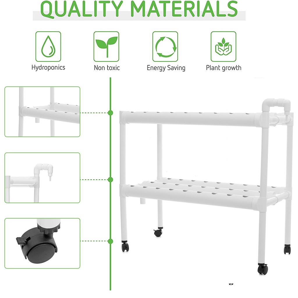 110-220V 54 Holes Hydroponic Piping Site Grow Kit Deep Water Culture Planting Box Gardening System Nursery Pot Hydroponic Rack