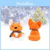 Fox Scarf Christmas Plush Toy Girl Children Birthday Holiday Gift Doll Decorated
