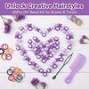 Multi-Color Colorful Hair Beads Kits DIY Painless Braiding Beads New Dreadlock Braids Decor  Girls