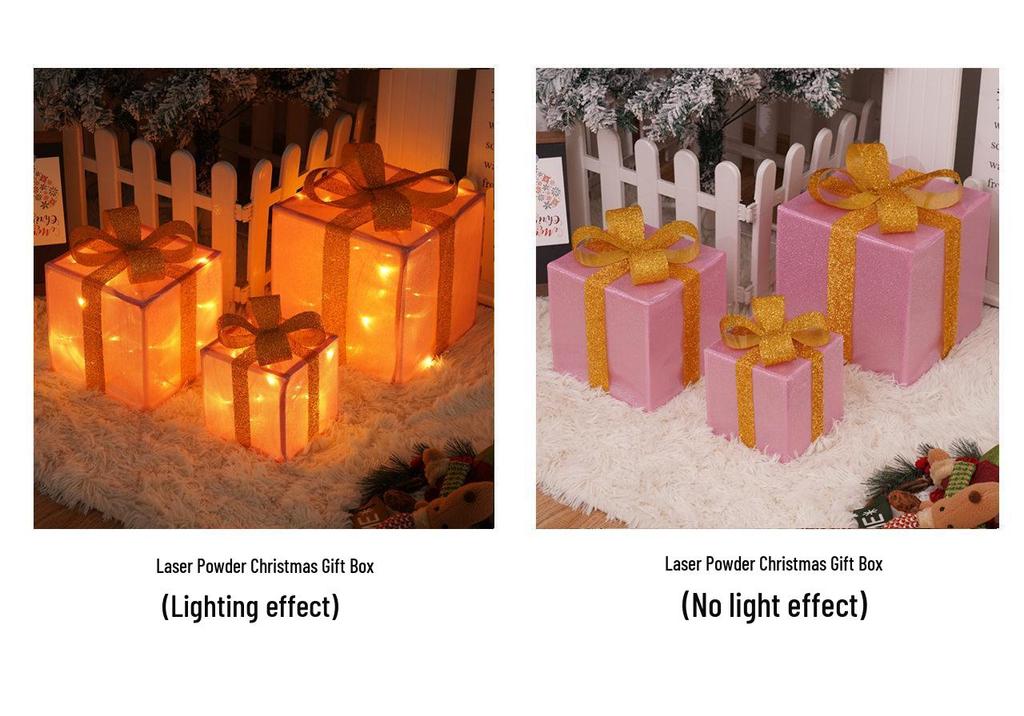 Christmas LED String Lights Gift Set: 3-Piece Decoration for Festive Party Atmosphere