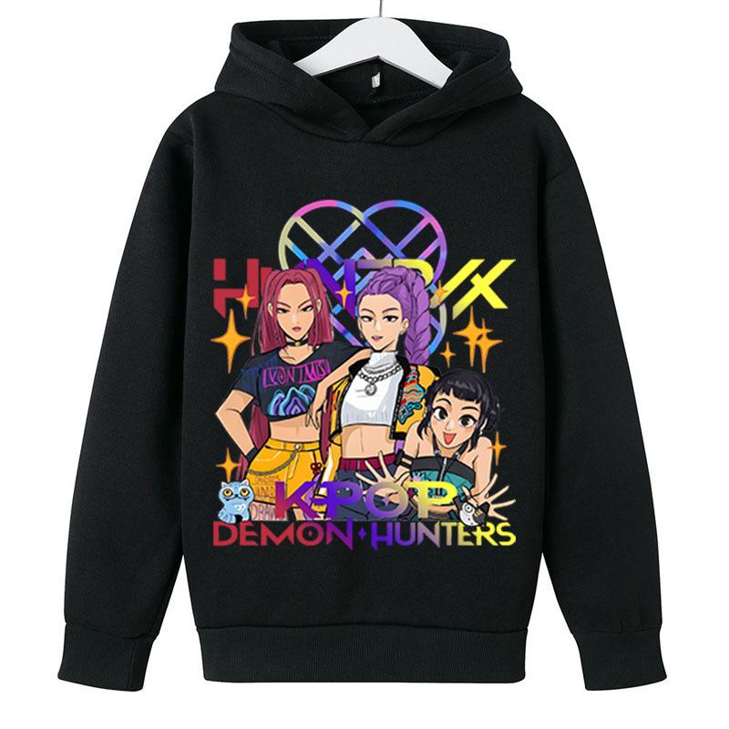 

Kids Unisex Hoodies & Sweatshirts KPop Demon Hunters Fashion Children s Hoodie Casual Hoodie 110