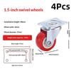 4 Pack Industrial Universal Swivel Caster Wheels Heavy Duty PVC Castors for Camping Trailer Trolley Workbench 105lbs Load Capacity