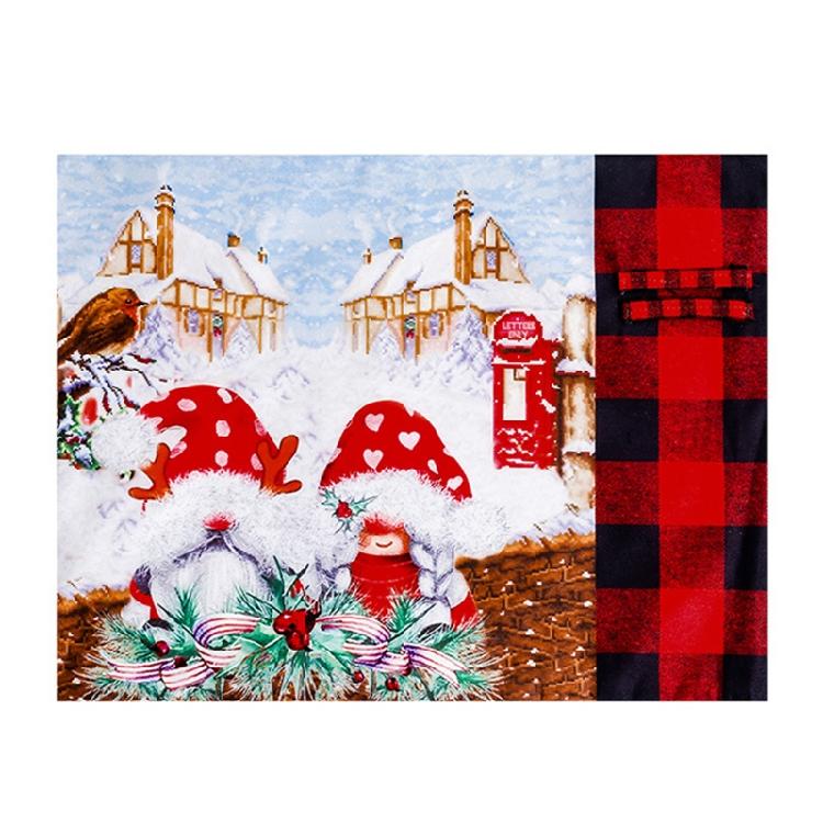 Christmas Tree Skirt Santa Pattern Xmas Chair Slipcovers Christmas Holiday Party