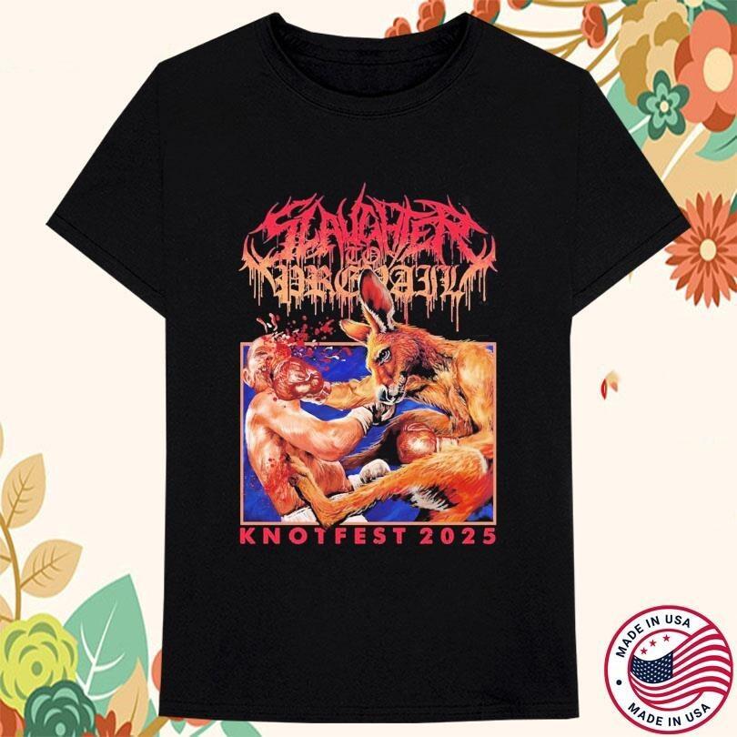 Slaughter To Prevail Knotfest 2025 AustraliaBoxin wbr/ g Kangaru Cotton T-shirt BO1257 Unisex T-Shirt S