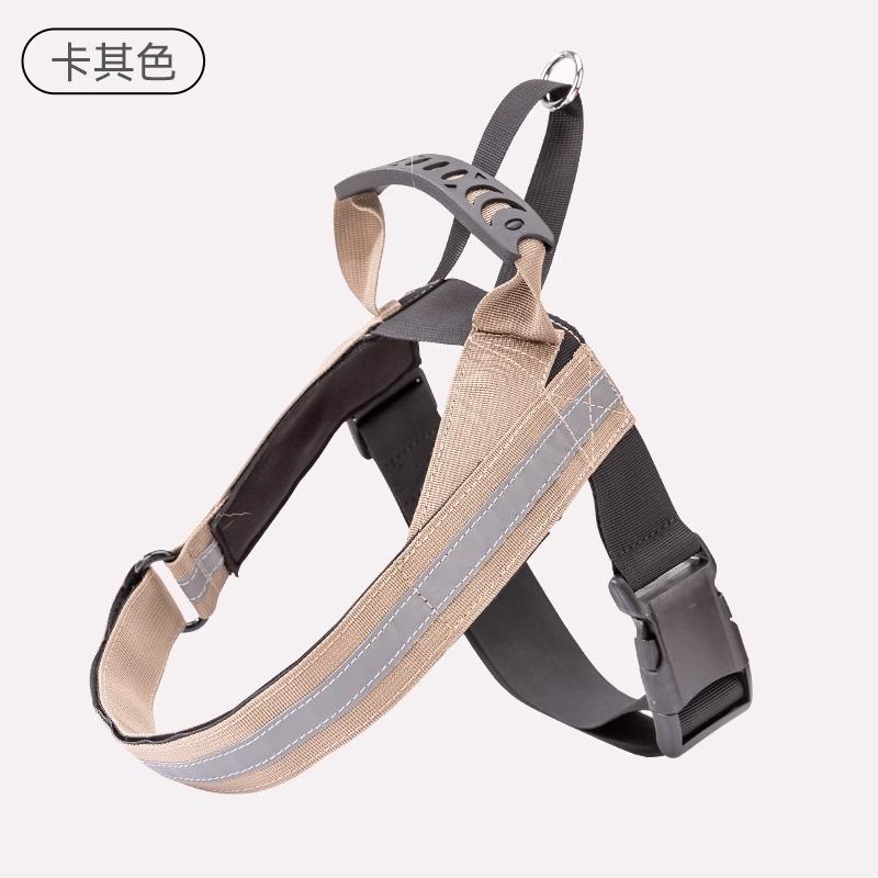 

Светоотражающая шлейка-седло для собак среднего и крупного размера, шлейка-седло для выгула собак, универсальный поводок для домашних животных, Шиба-ину, Корги M (recommended weight 26-22.5 kg) хаки