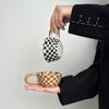 Hand Pinched Irregular Chessboard Mugs Plaid Breakfast Container Creative Water Cups  Kitchen