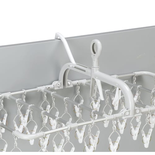 BEILU BE-01G (Gray) Laundry Supplies Horizontal Aluminum Hanger, 40 Pieces