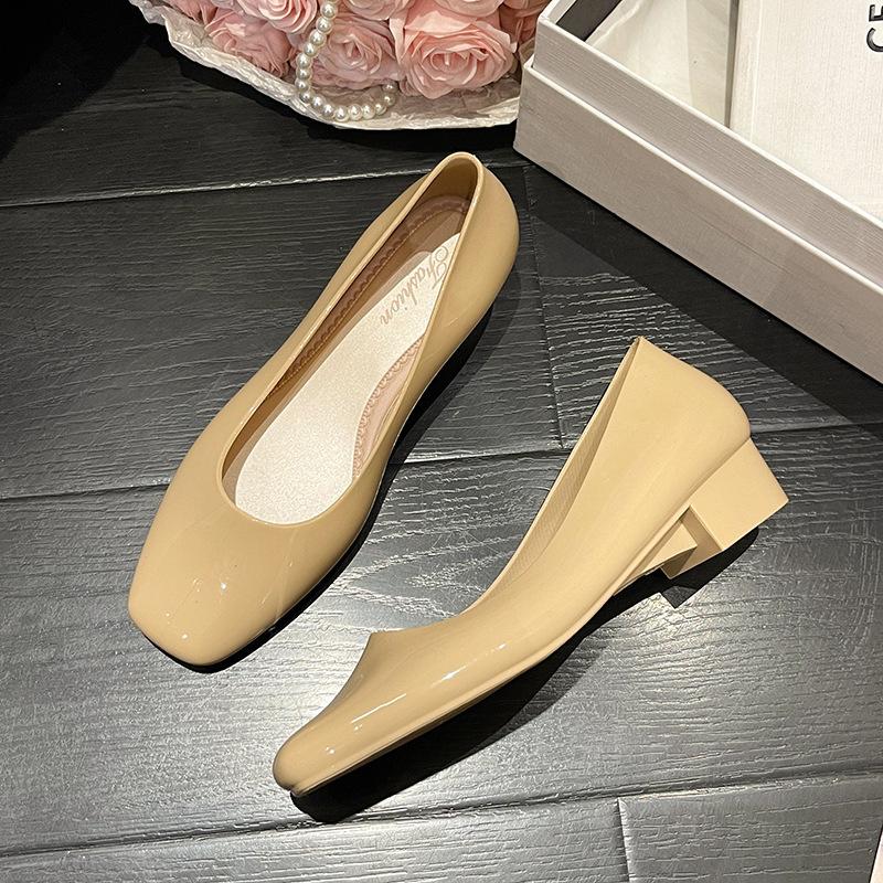 Nové všestranné dámské podpatky módní nákupy střední podpatky dámská taška sandály s hlavou dámské venkovní boty