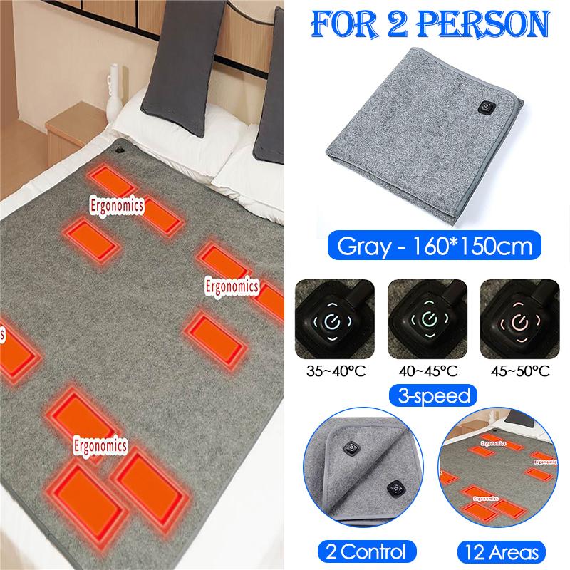 Portable 5V USB Electric Blankets Thermostat Heating Bed Mattress Winter Body Warmer Heater Car Dormitory Washable Heated Mat